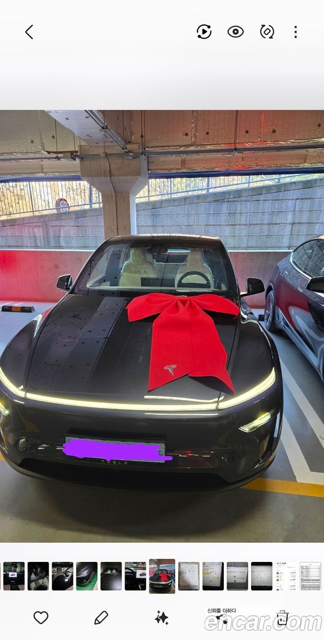 Tesla Model Y из Кореи Encar