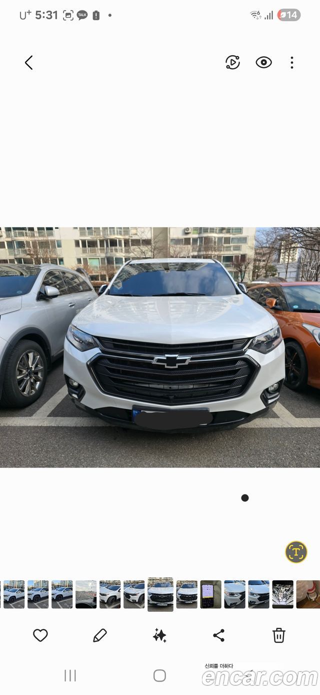 Chevrolet (Daewoo) Traverse из Кореи Encar