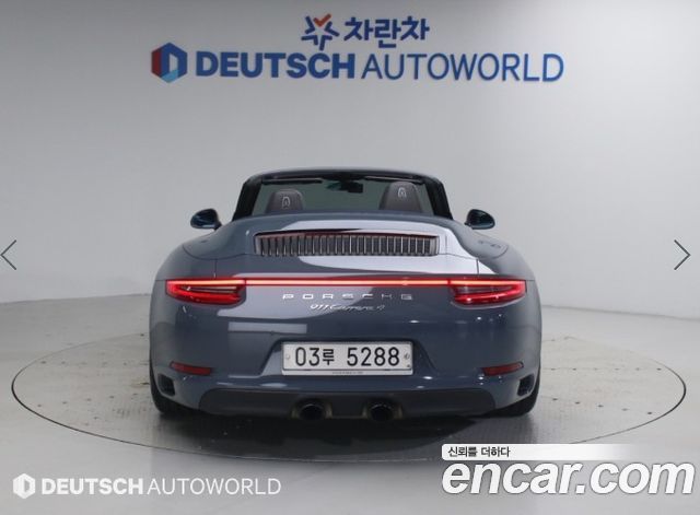 Porsche 911 CARRERA 4 CABRIOLET 991 — пробег 39 106 км