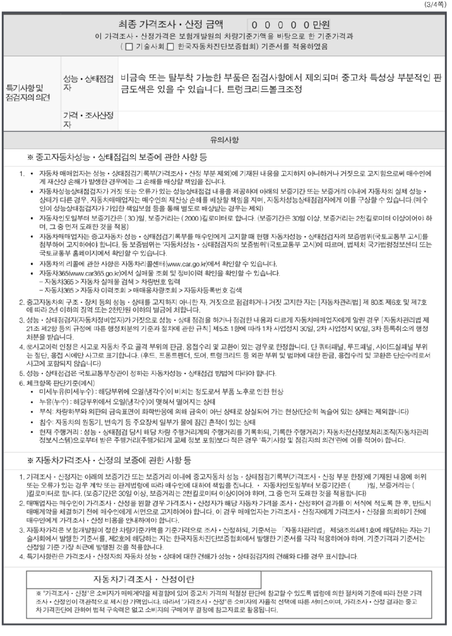 Подробное состояние автомобиля и другая информация