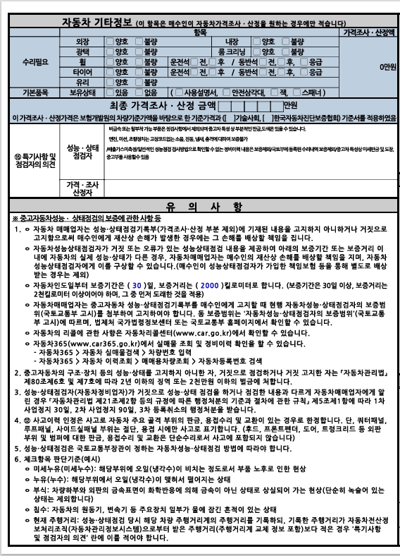 Подробное состояние автомобиля и другая информация