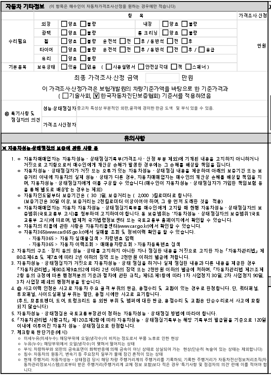 Подробное состояние автомобиля и другая информация