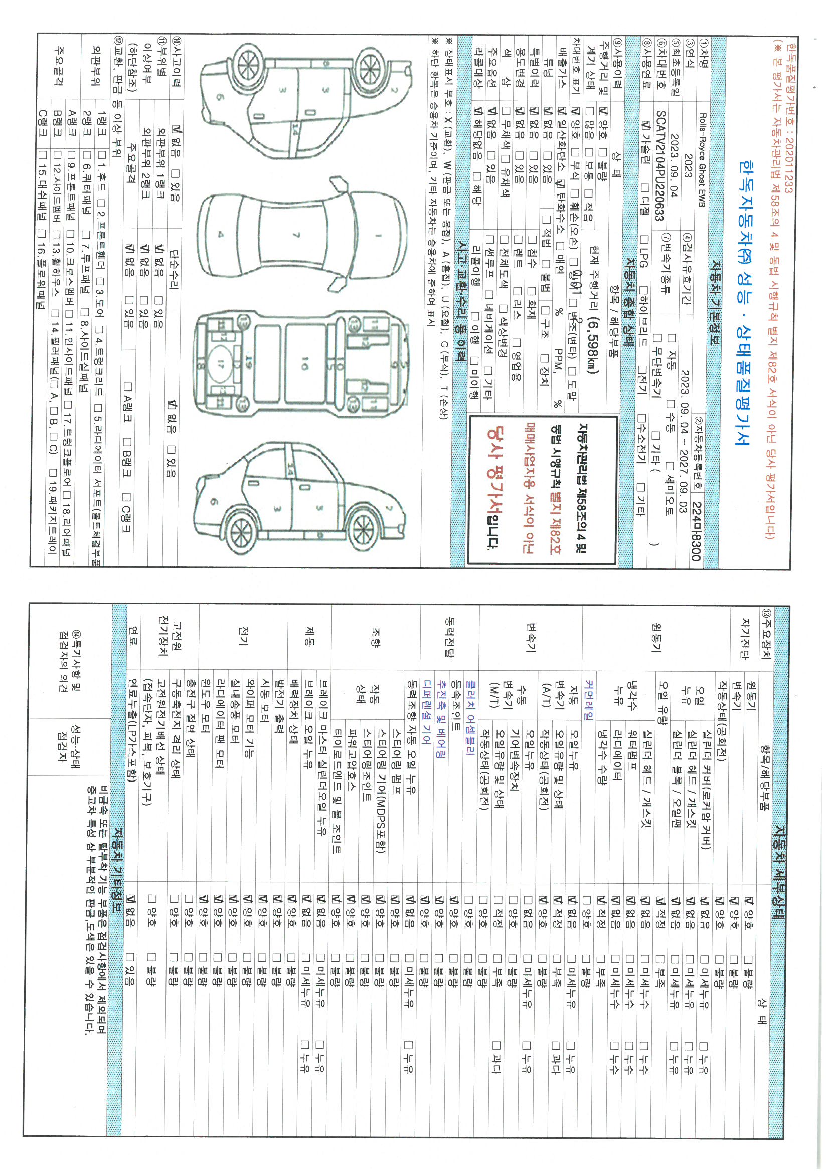 Основная информация и общее состояние / история аварий и ремонтов