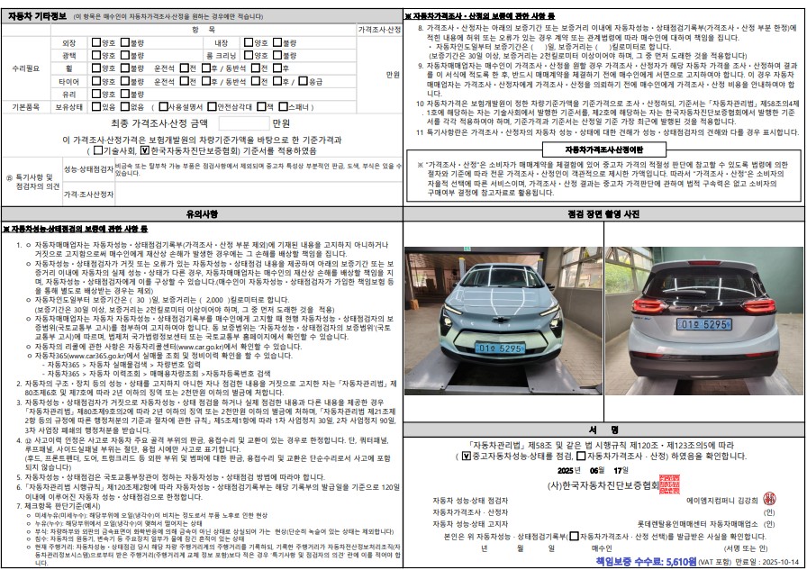 Детальное состояние автомобиля