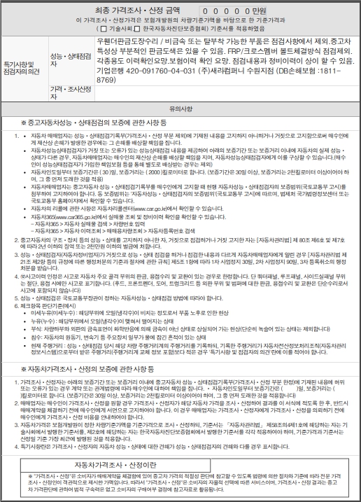 Подробное состояние автомобиля и другая информация