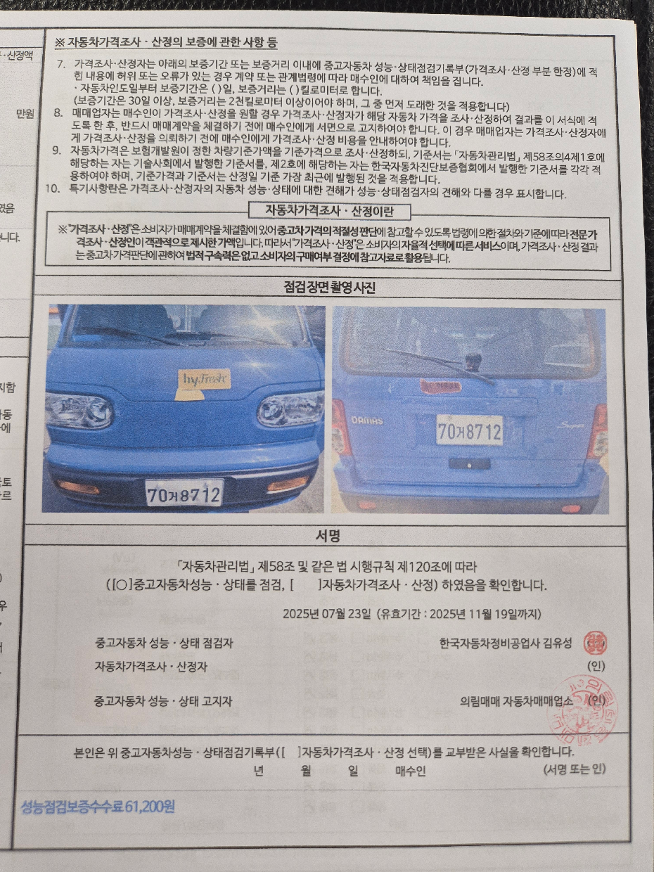 Фотографии, сделанные во время проверки, подписи