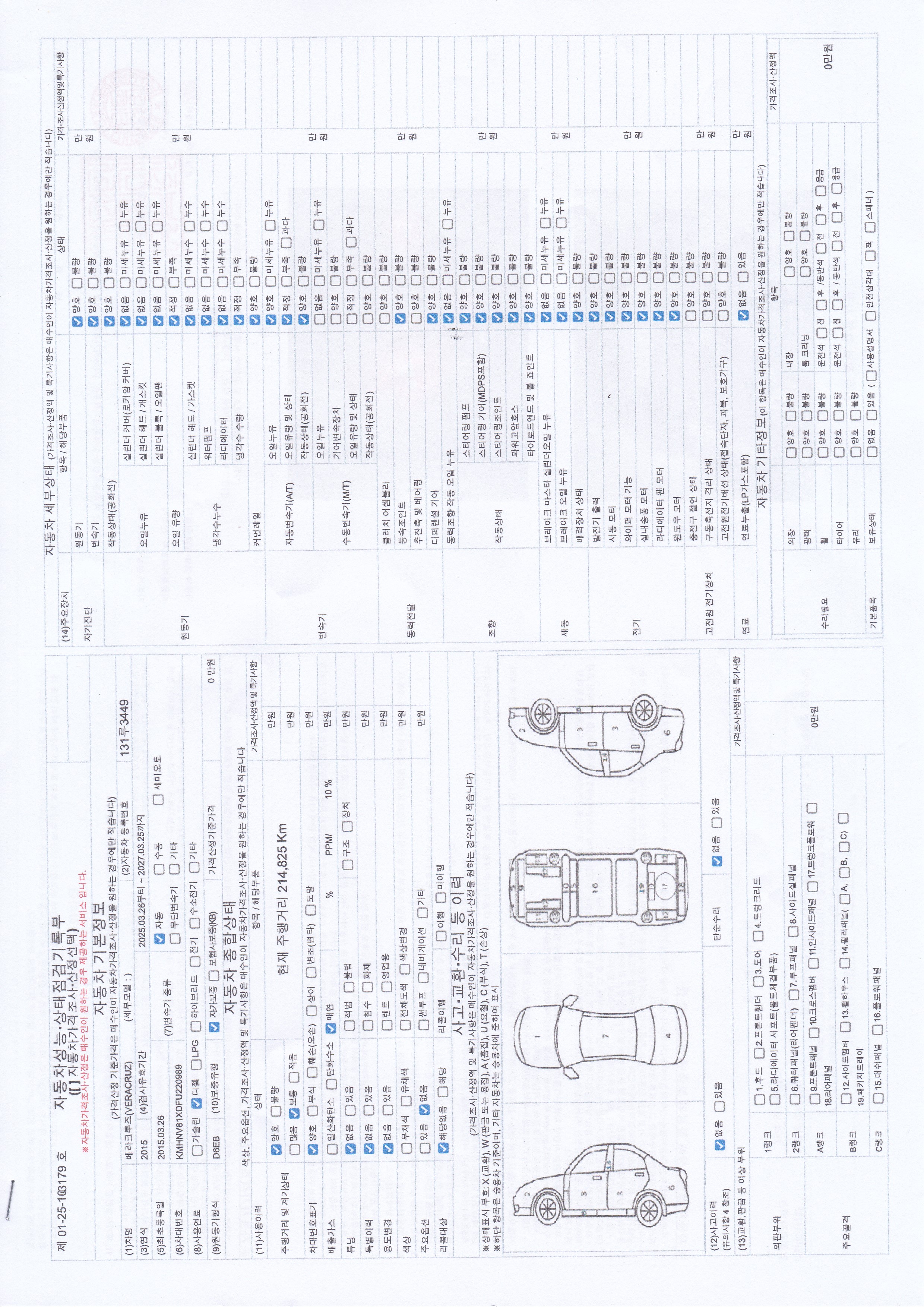 Основная информация и общее состояние / история аварий и ремонтов