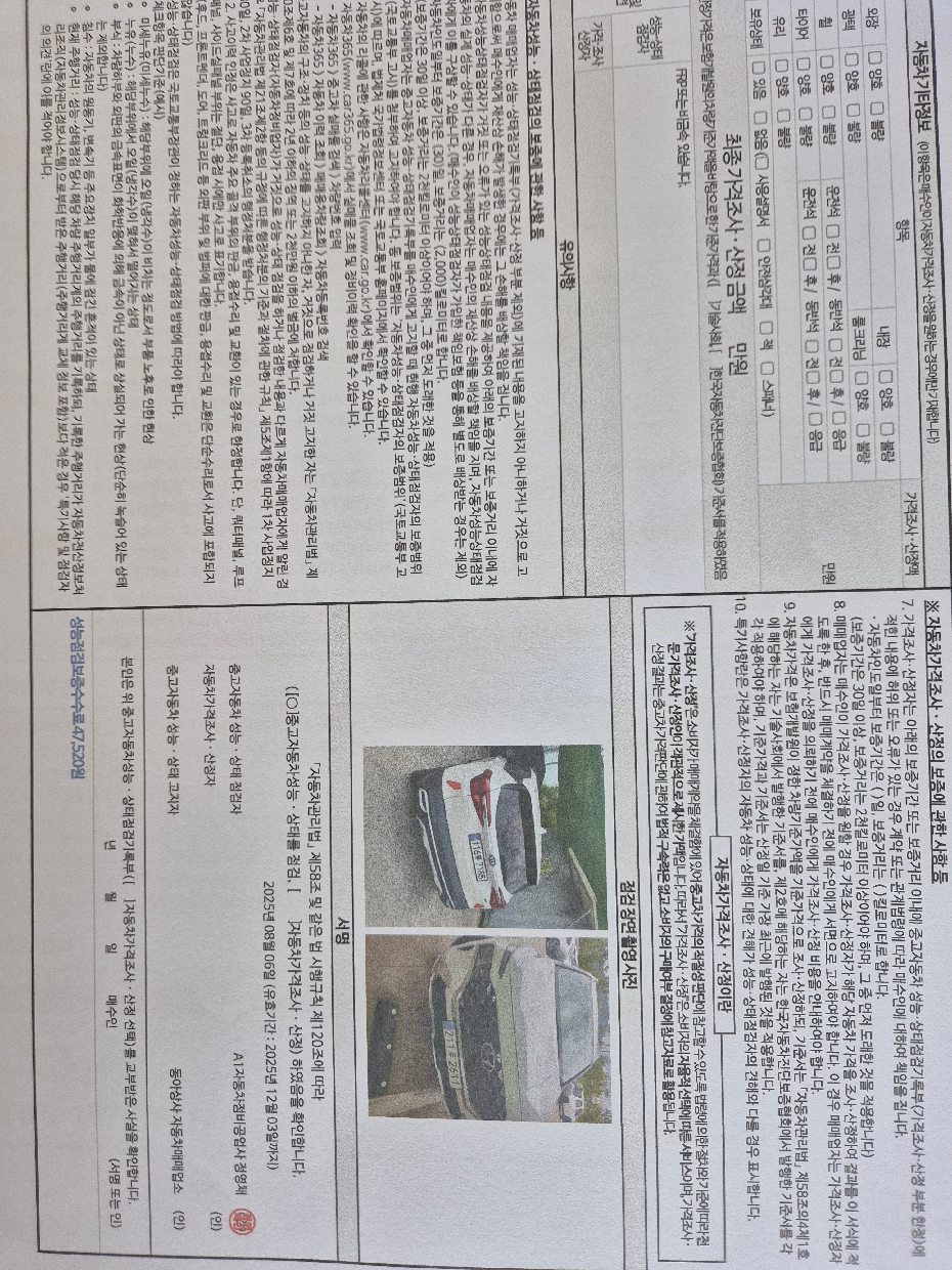 Фотографии, сделанные во время проверки, подписи