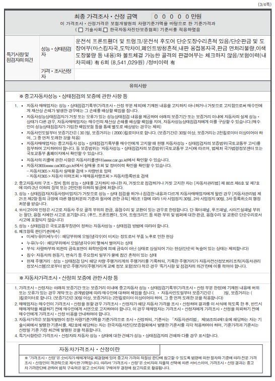 Подробное состояние автомобиля и другая информация