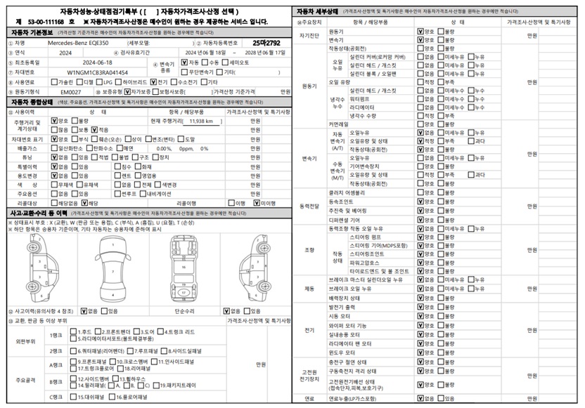 Основная информация и общее состояние / история аварий и ремонтов