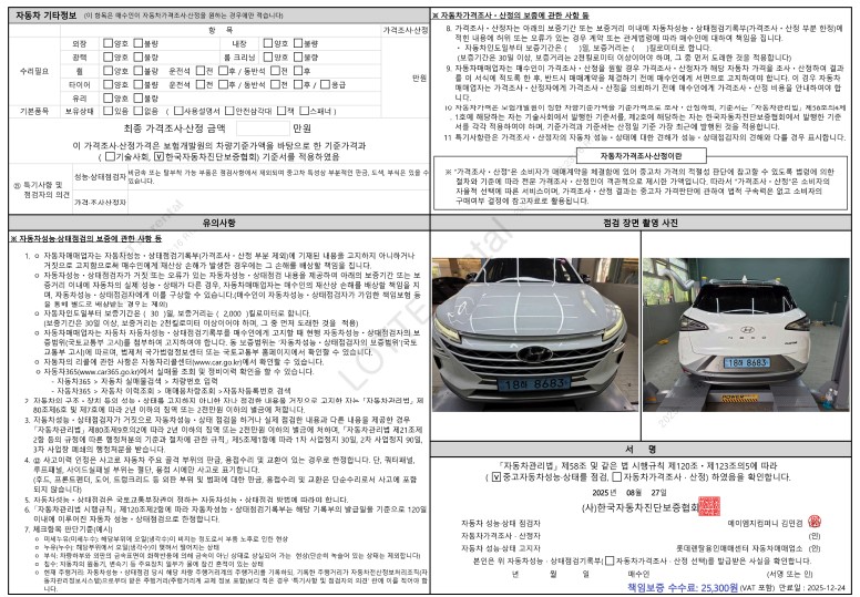 Детальное состояние автомобиля