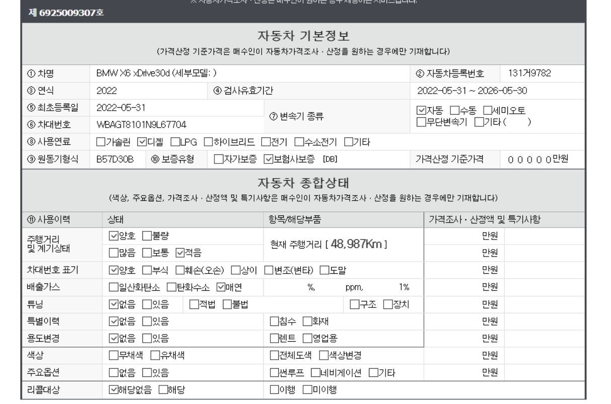 Основная информация и общее состояние / история аварий и ремонтов