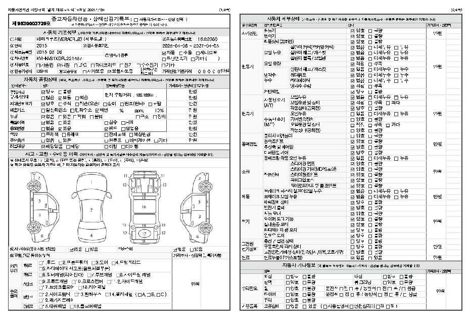 Основная информация и общее состояние / история аварий и ремонтов