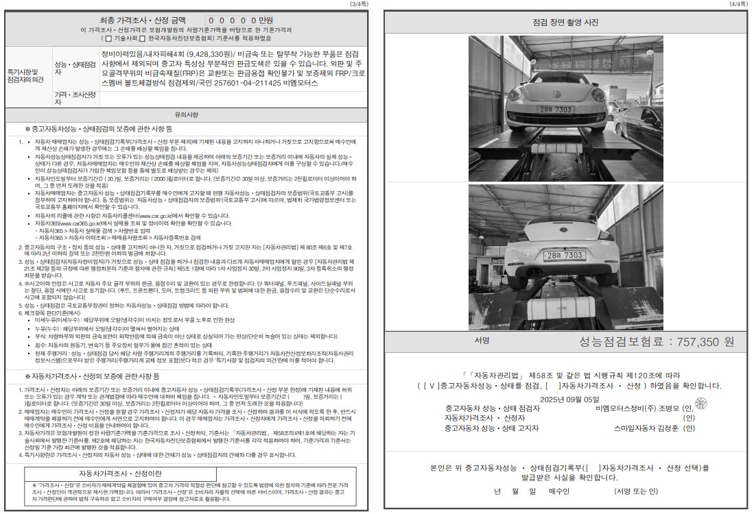 Детальное состояние автомобиля