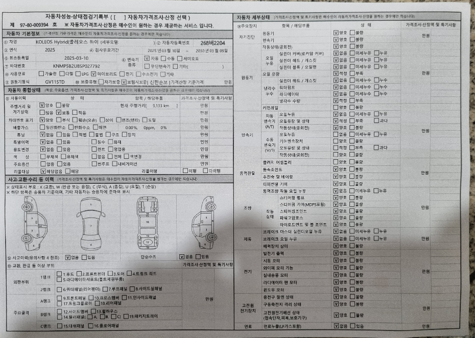 Основная информация и общее состояние / история аварий и ремонтов