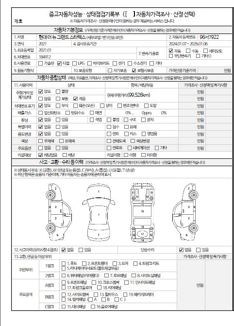 Основная информация и общее состояние / история аварий и ремонтов