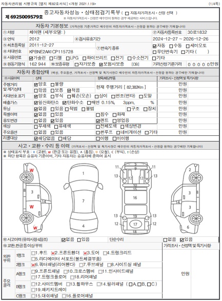 Основная информация и общее состояние / история аварий и ремонтов