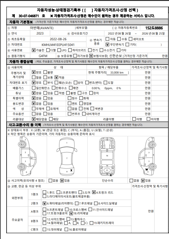 Основная информация и общее состояние / история аварий и ремонтов