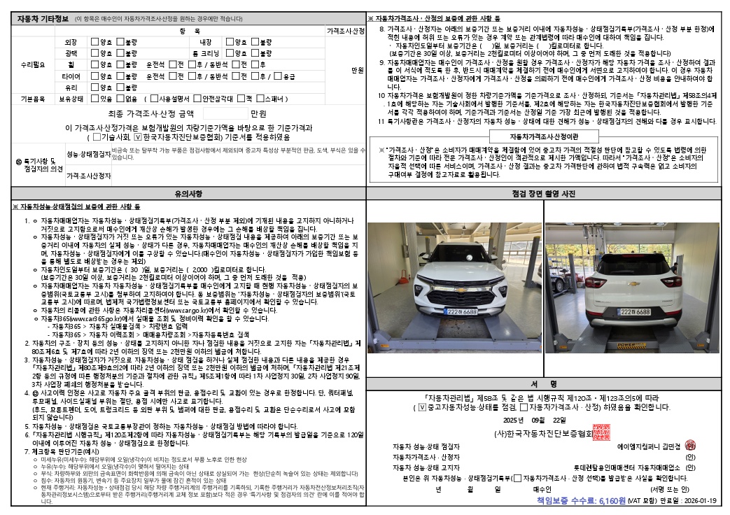 Детальное состояние автомобиля