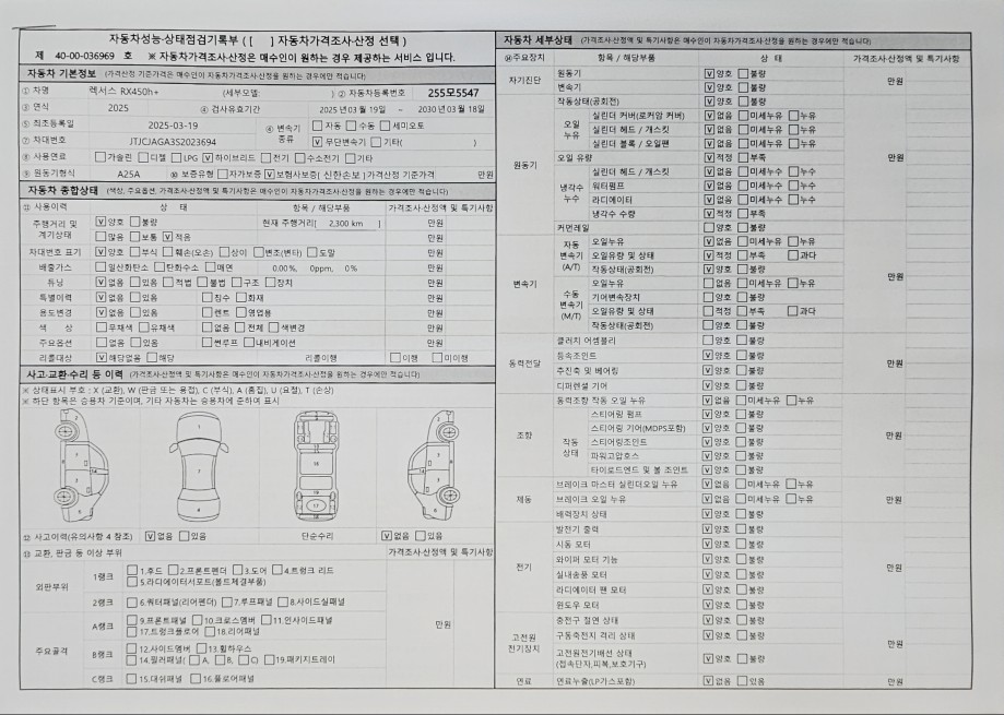 Основная информация и общее состояние / история аварий и ремонтов