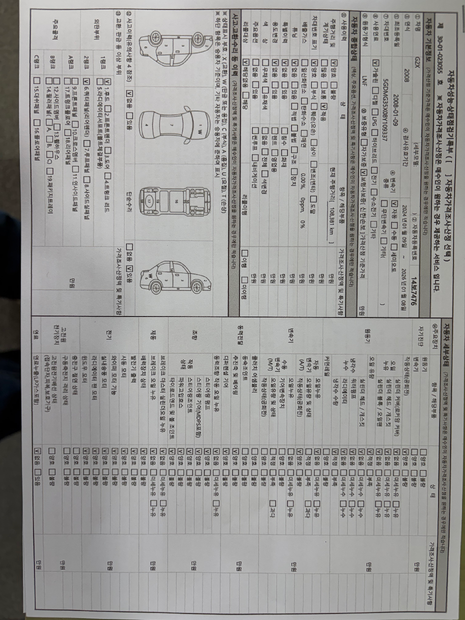 Основная информация и общее состояние / история аварий и ремонтов