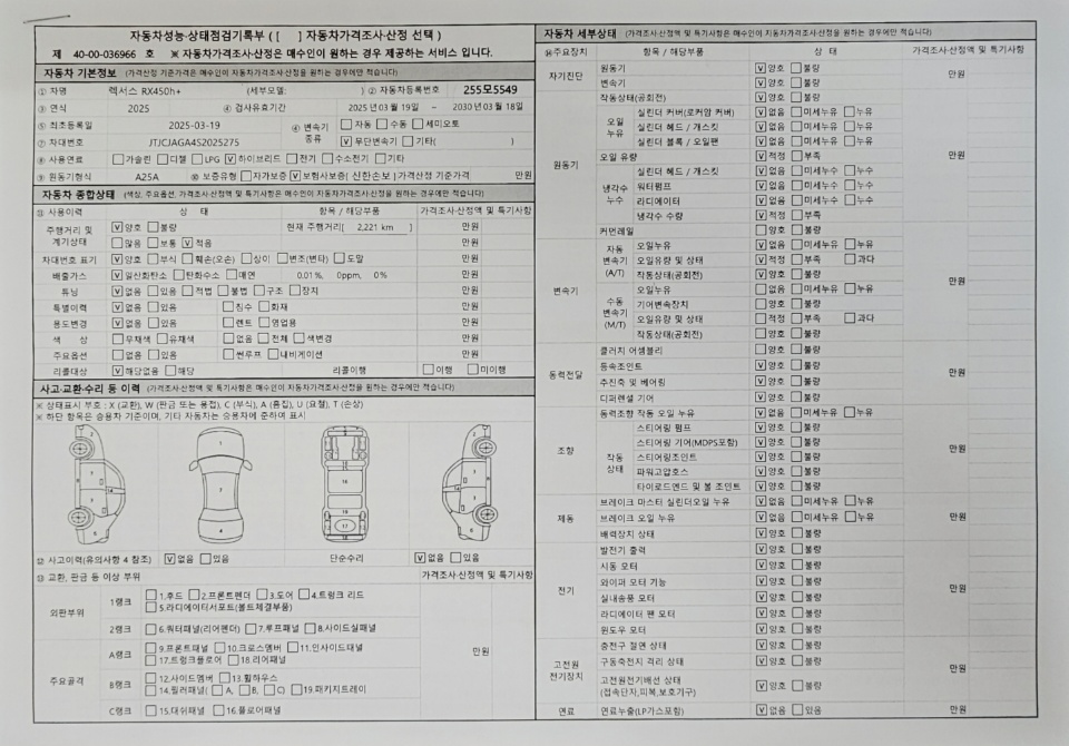 Основная информация и общее состояние / история аварий и ремонтов