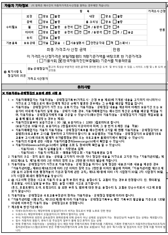 Подробное состояние автомобиля и другая информация