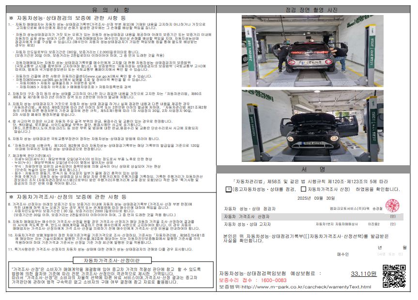 Детальное состояние автомобиля