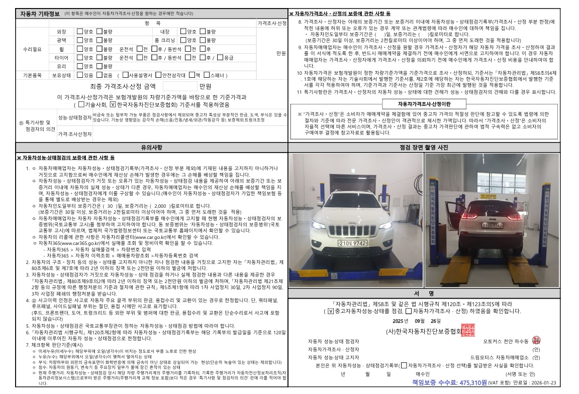Детальное состояние автомобиля