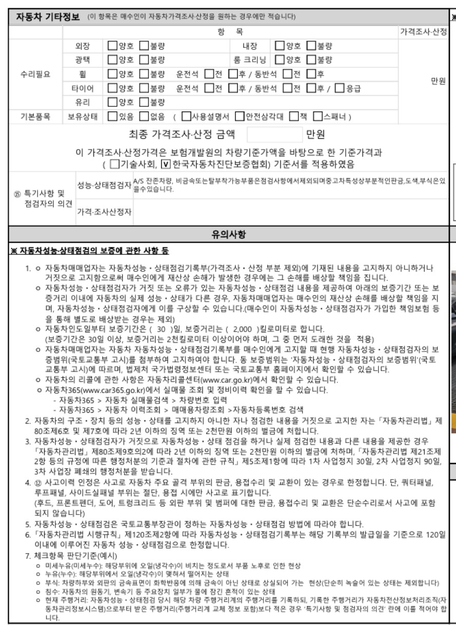 Подробное состояние автомобиля и другая информация