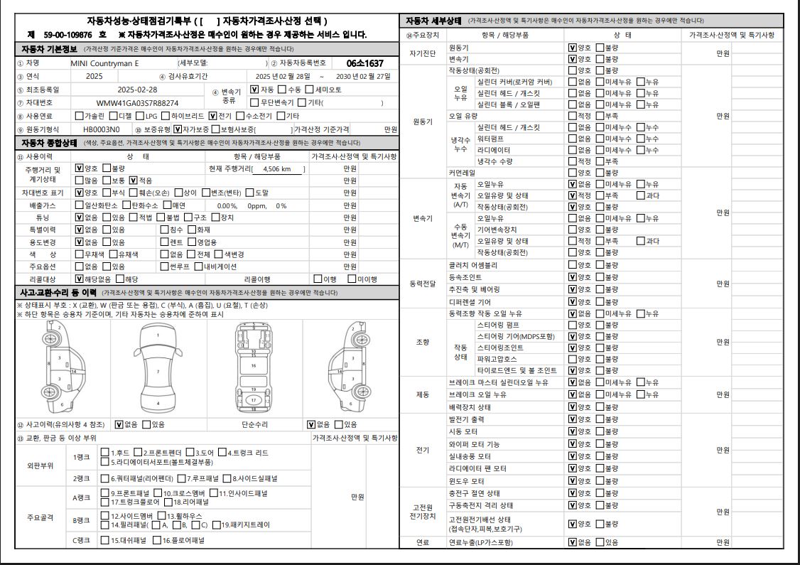 Основная информация и общее состояние / история аварий и ремонтов