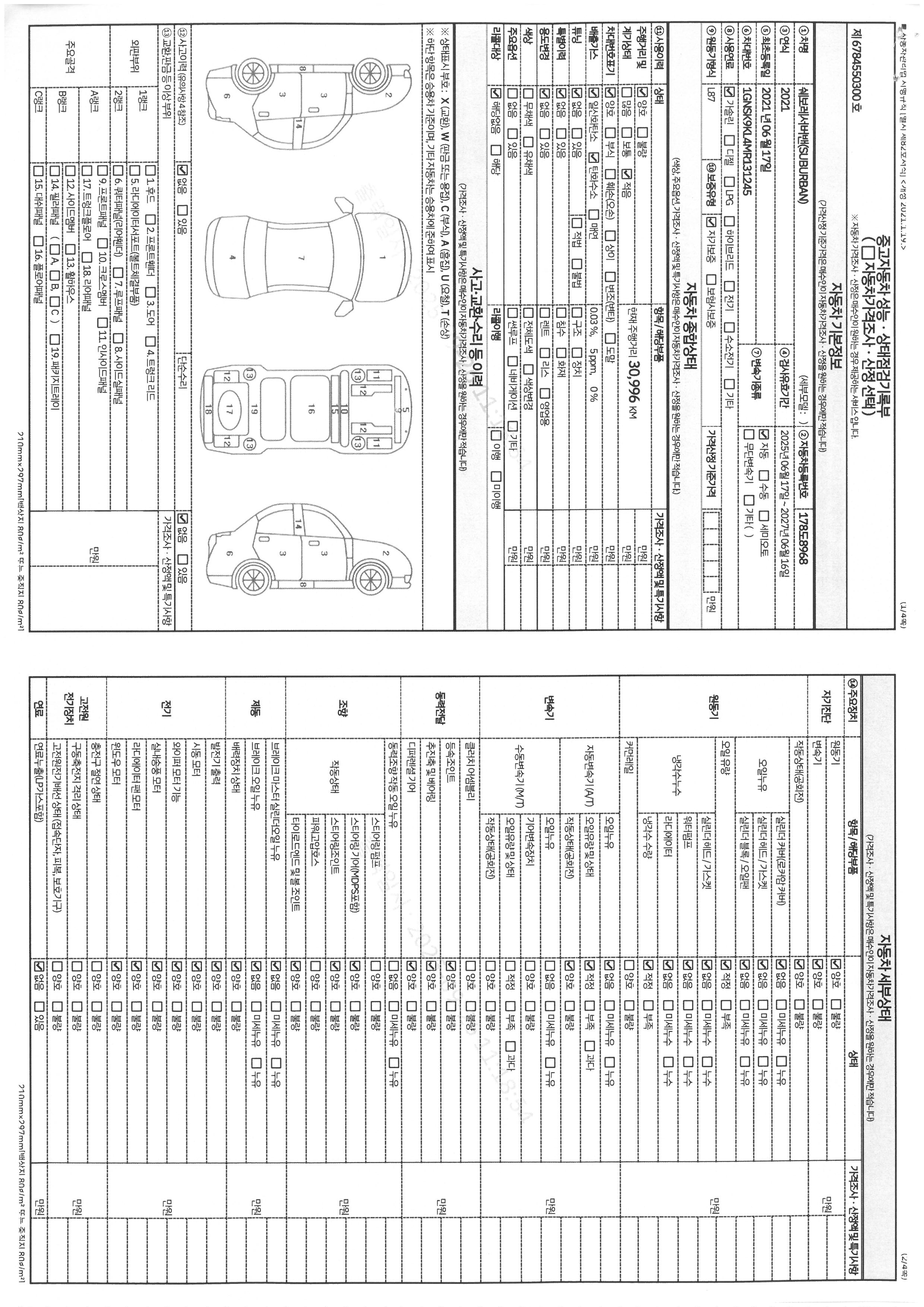Основная информация и общее состояние / история аварий и ремонтов