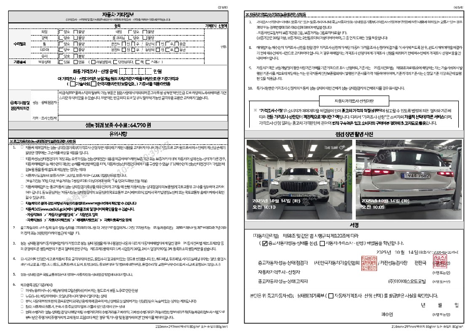 Детальное состояние автомобиля