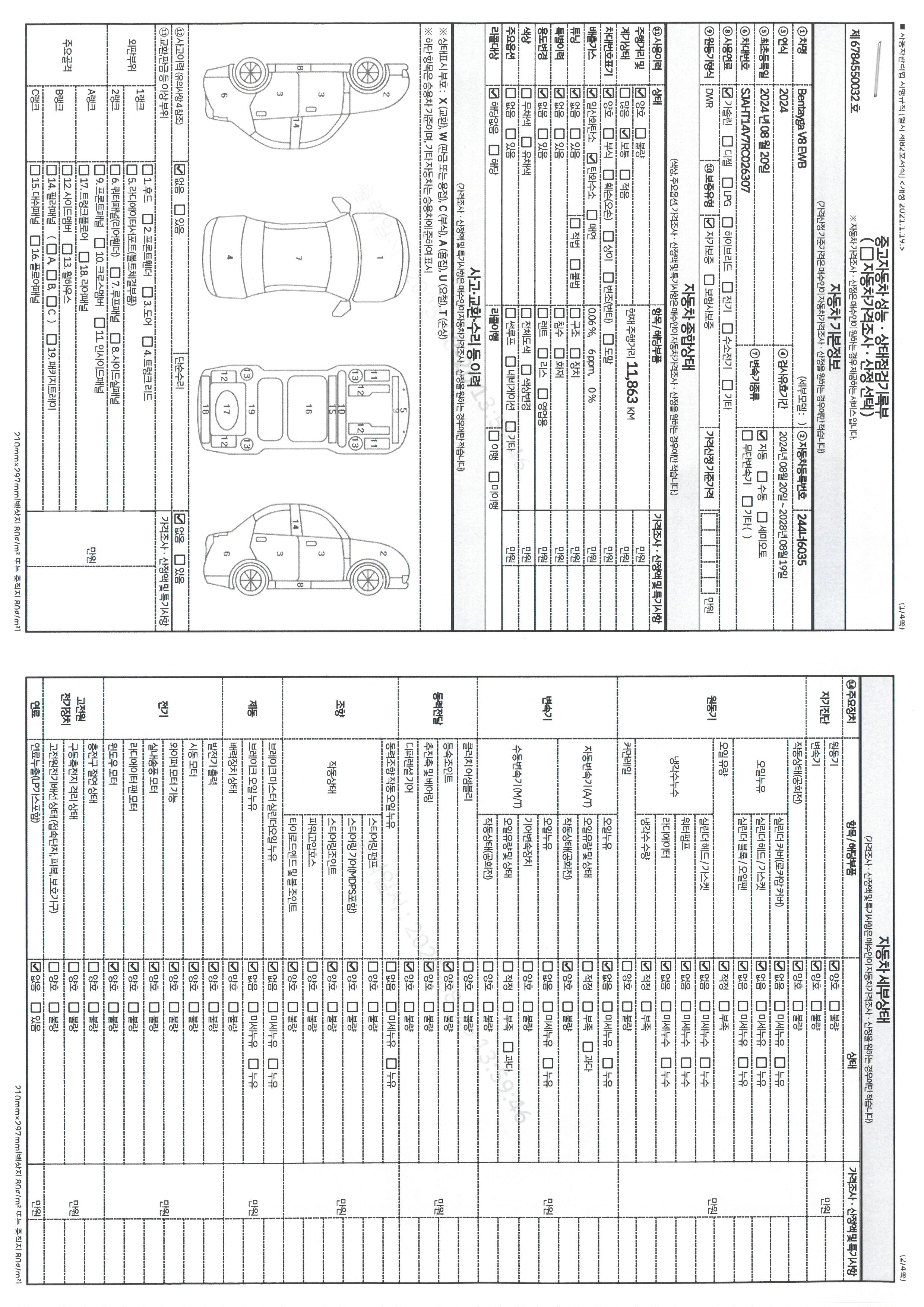Основная информация и общее состояние / история аварий и ремонтов