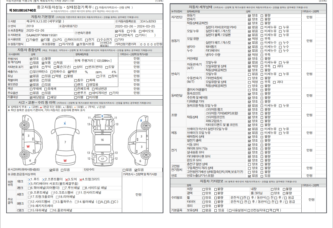 Основная информация и общее состояние / история аварий и ремонтов