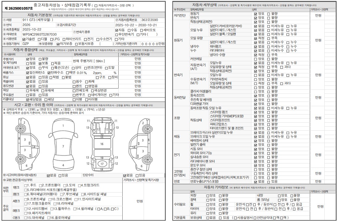 Основная информация и общее состояние / история аварий и ремонтов