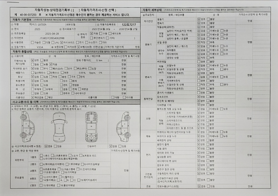 Основная информация и общее состояние / история аварий и ремонтов