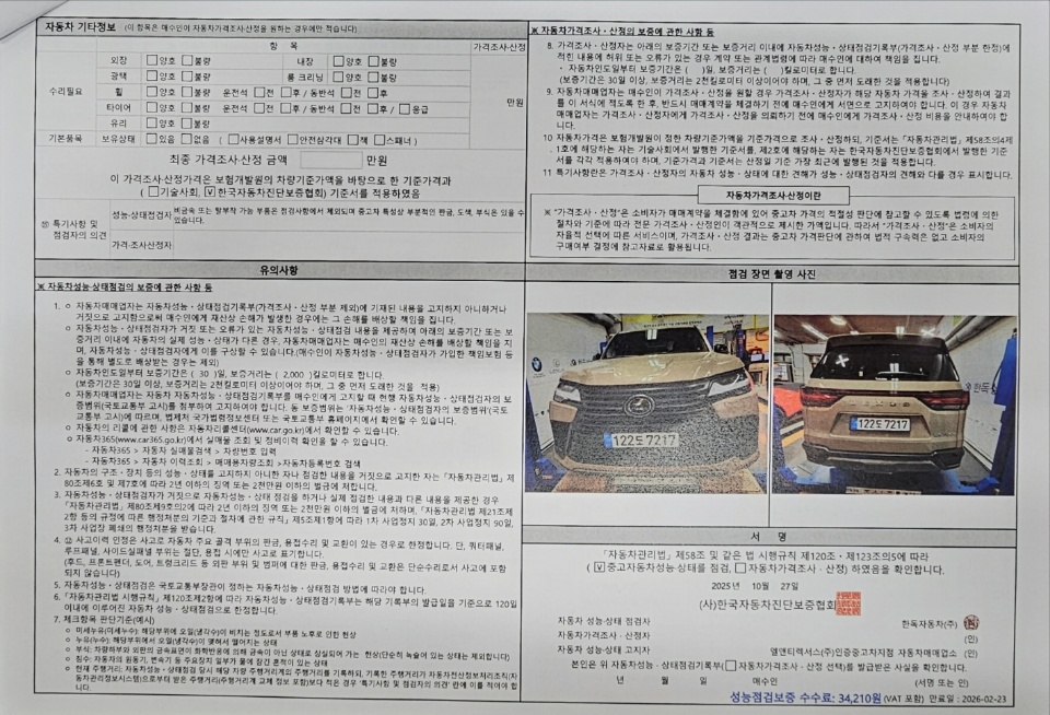 Детальное состояние автомобиля