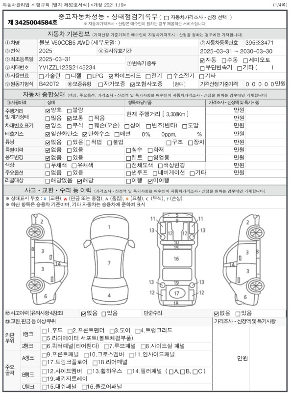 Основная информация и общее состояние / история аварий и ремонтов