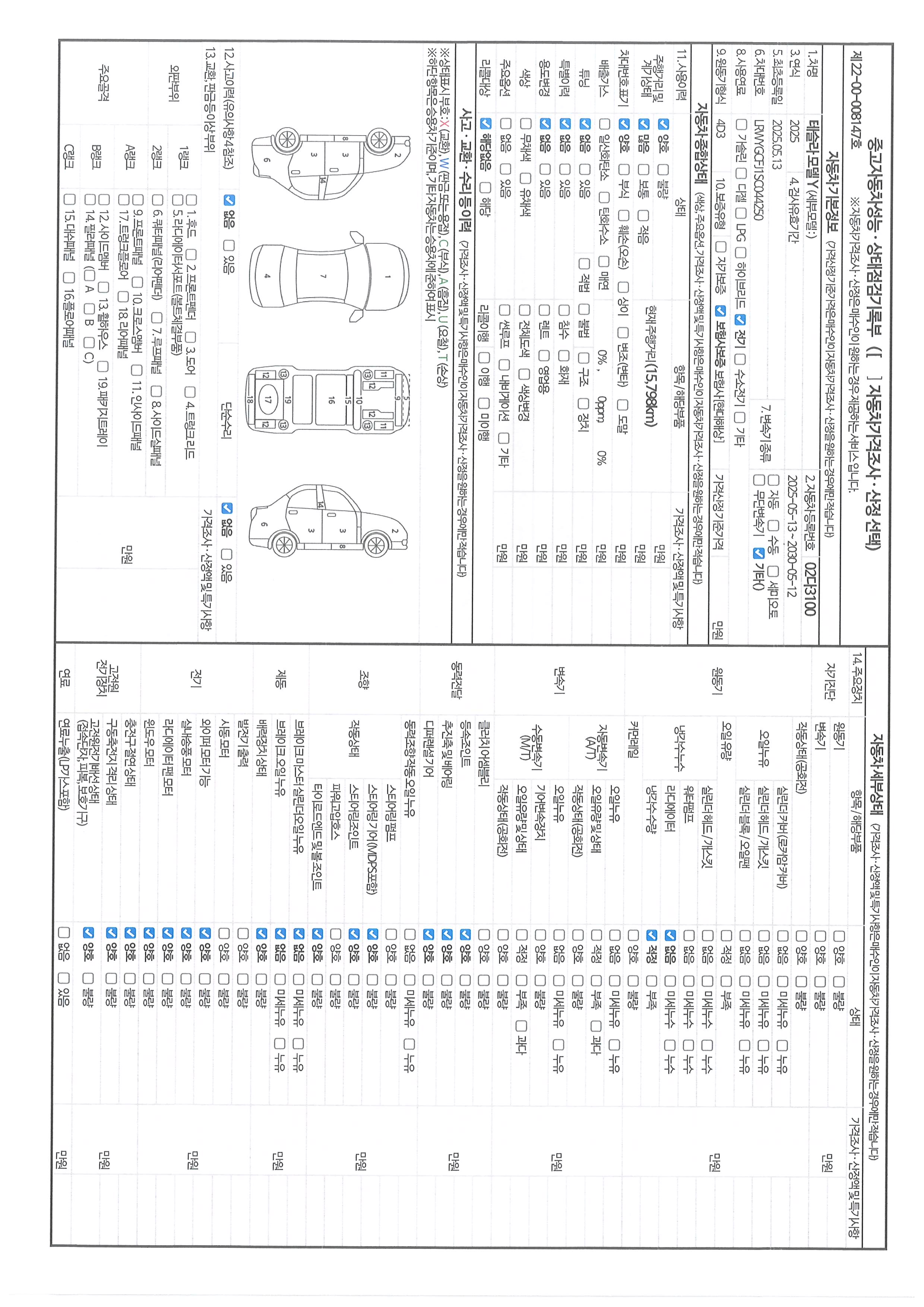 Основная информация и общее состояние / история аварий и ремонтов