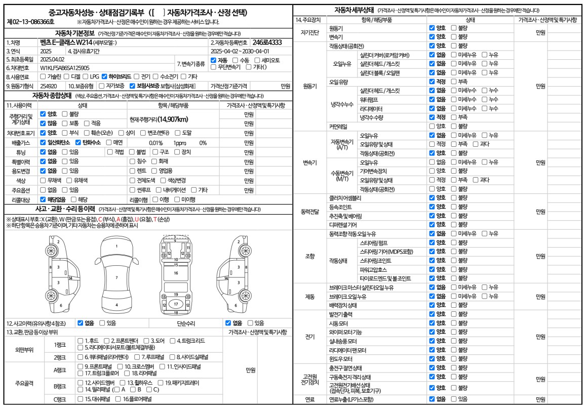 Основная информация и общее состояние / история аварий и ремонтов