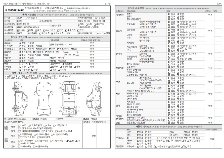 Основная информация и общее состояние / история аварий и ремонтов