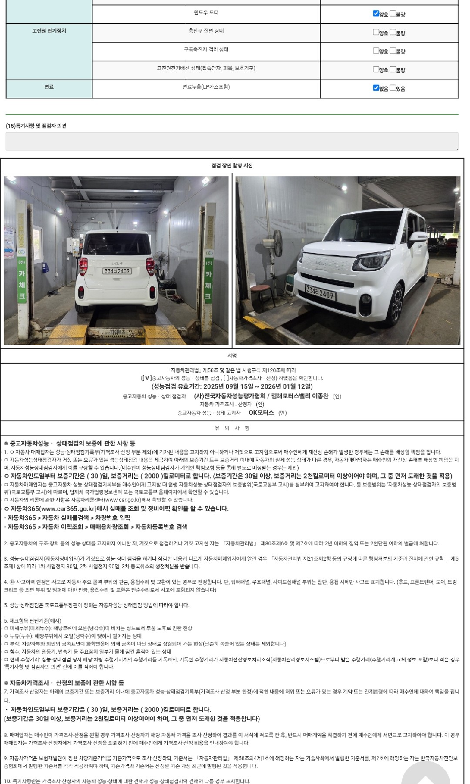 Детальное состояние автомобиля