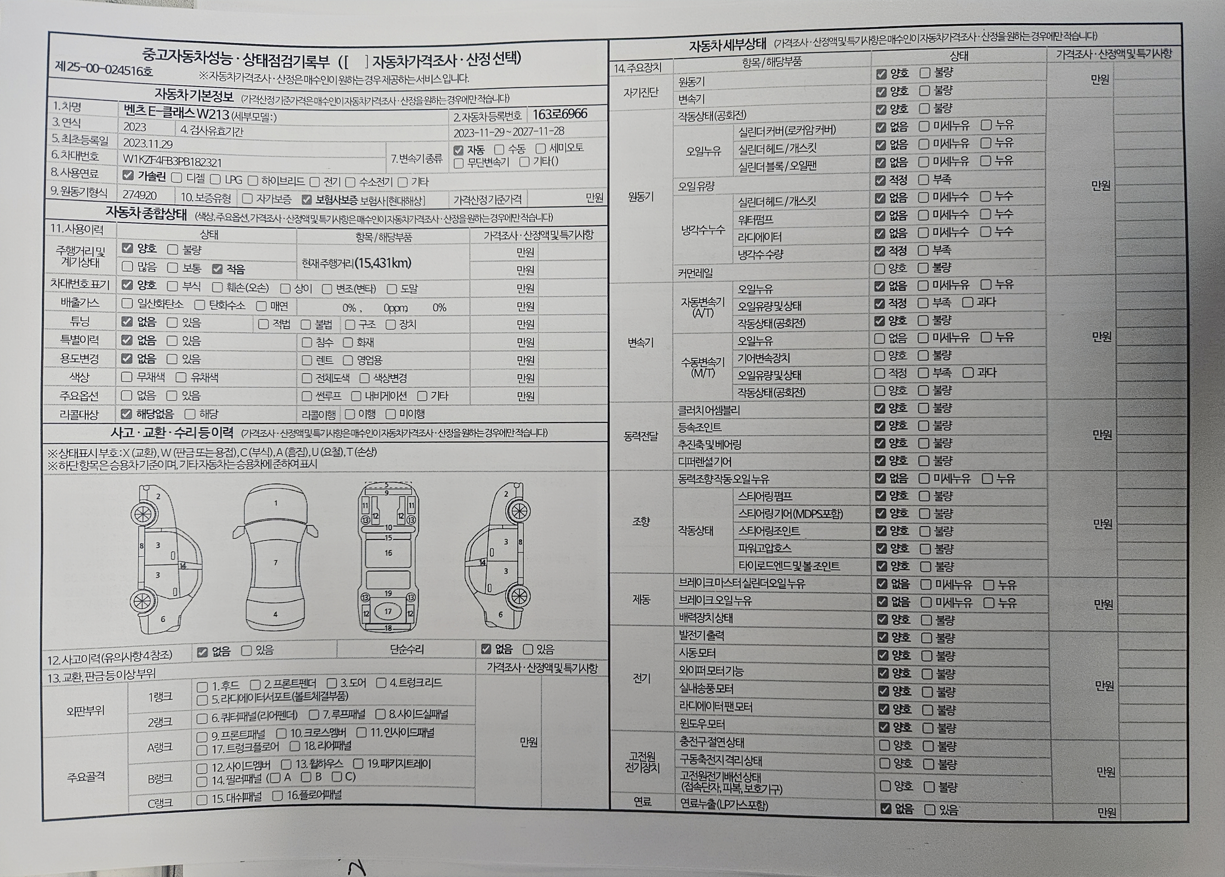 Основная информация и общее состояние / история аварий и ремонтов