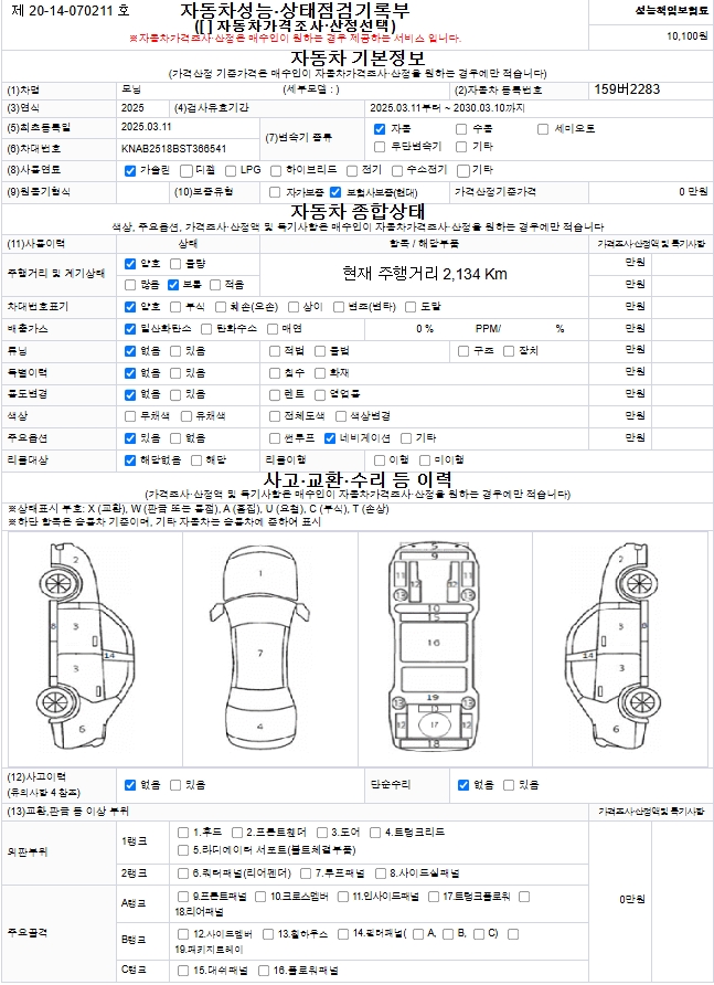 Основная информация и общее состояние / история аварий и ремонтов