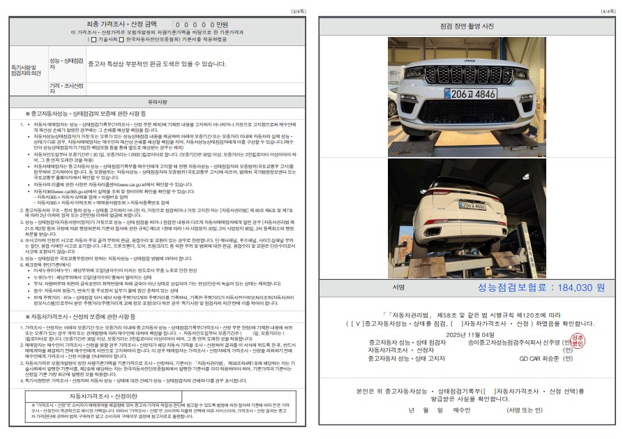 Детальное состояние автомобиля