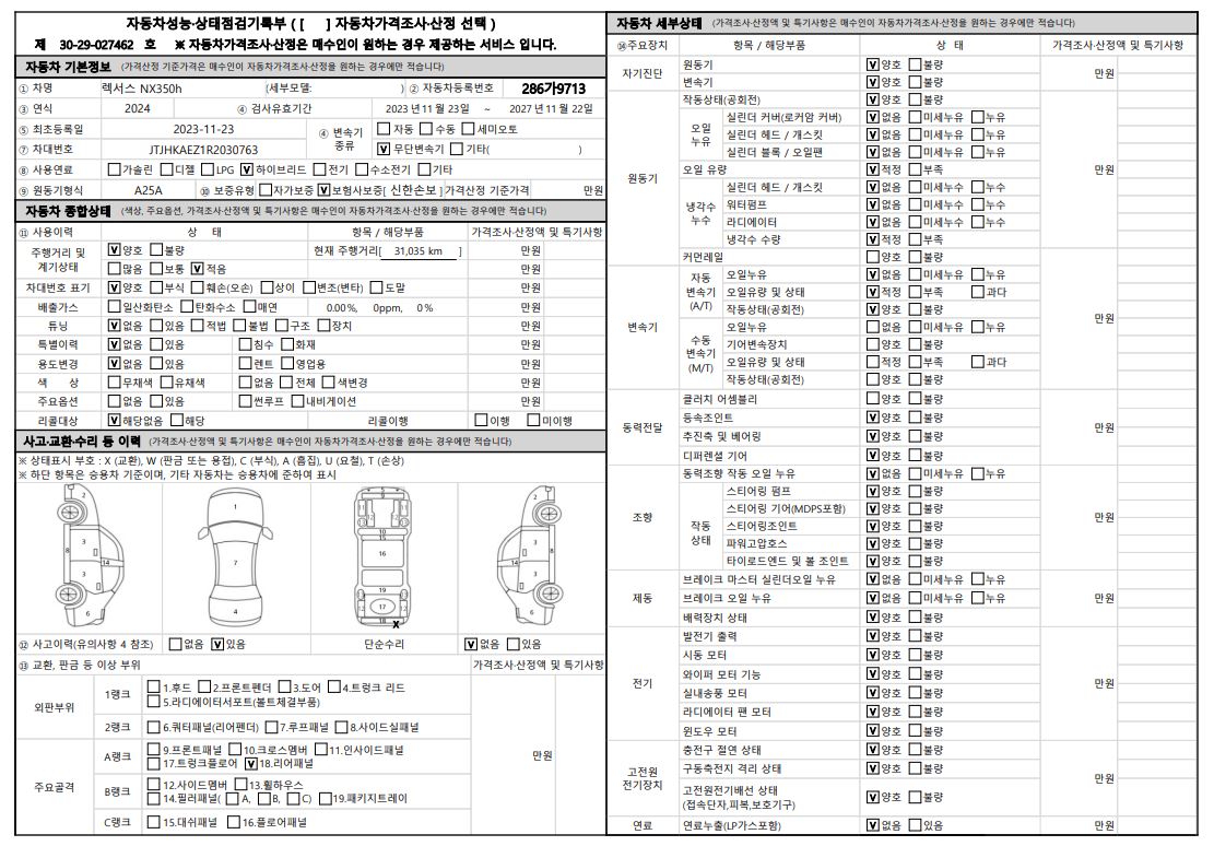 Основная информация и общее состояние / история аварий и ремонтов