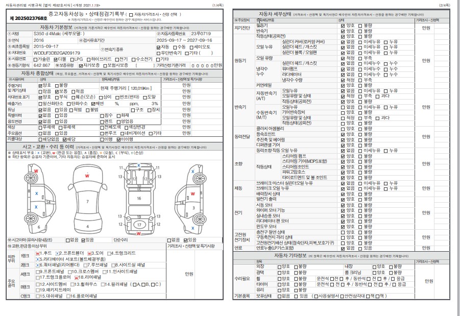Основная информация и общее состояние / история аварий и ремонтов