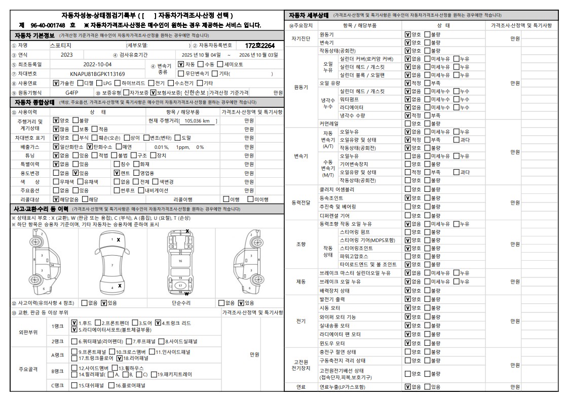 Основная информация и общее состояние / история аварий и ремонтов