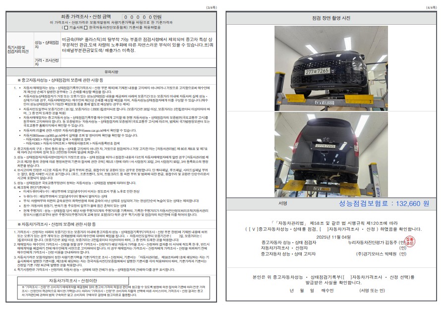 Детальное состояние автомобиля